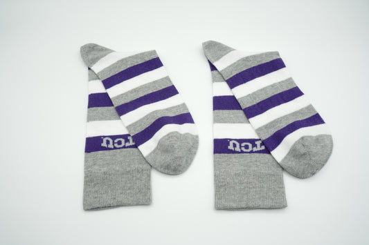 Frog Alley - TCU Horn Frogs Dress Socks